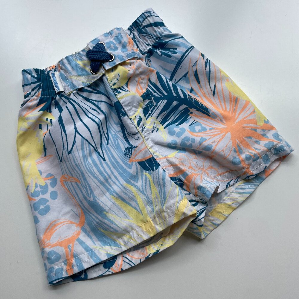 Rugged Butts Toddler Boys Floral Swim Trunks